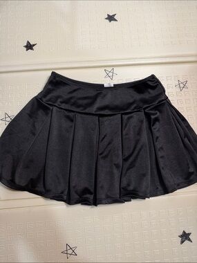 Spirit Black Circle Skater Mini Skirt